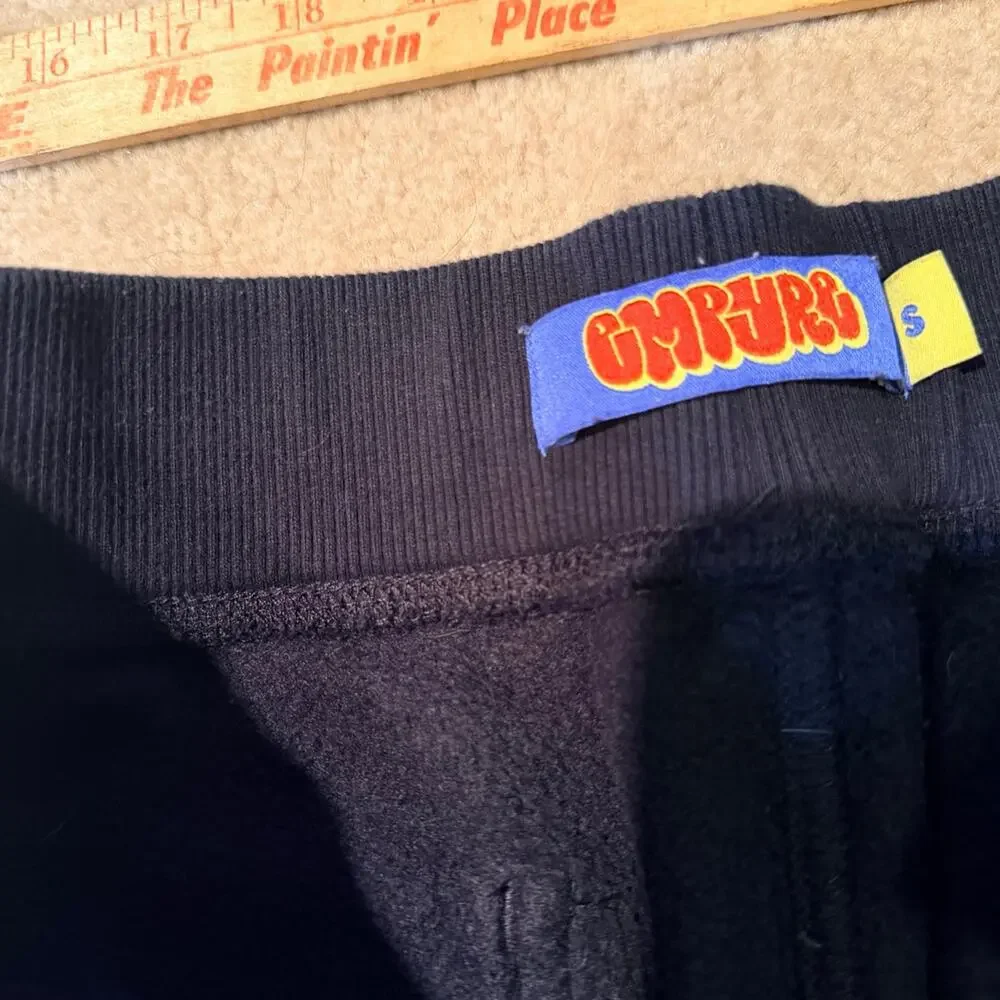Empyre Black Fleece Sweat Shorts Men's Size Small Drawstring Skate Lounge
